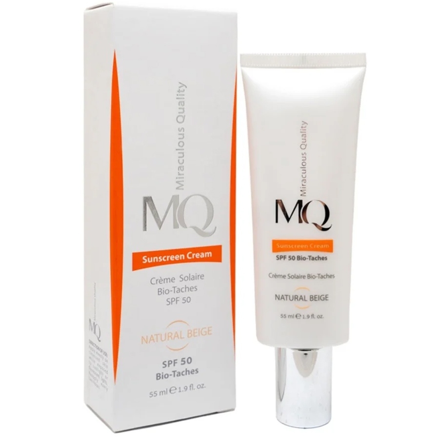 کرم ضد آفتاب نرمال SPF50 بژ طبیعی ام کیو